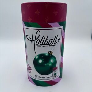 Holiball 30 Inch Vintage Green Inflatable Christmas Ornament Outdoor Indoor